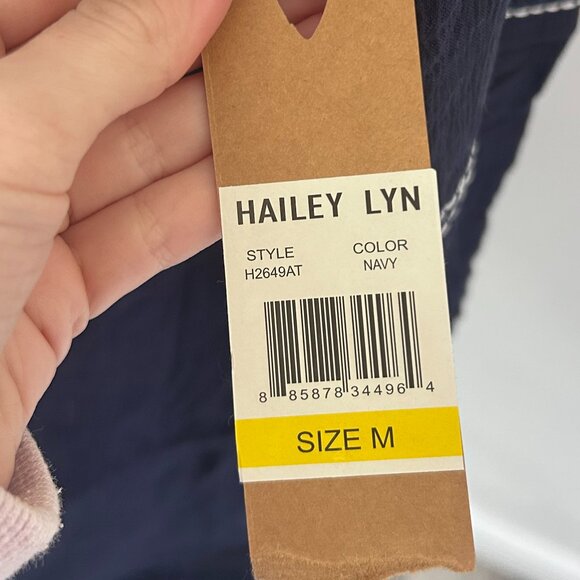 Hailey Lyn Navy Blue Top - Picture 3 of 5